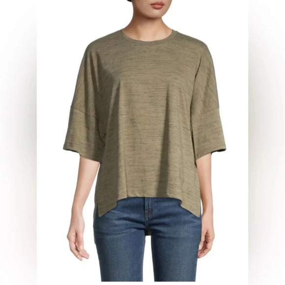 TED BAKER LONDON High Low Space Dye Tee - Picture 1 of 8